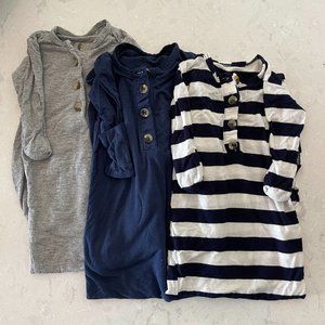 Lou Lou & Company Gowns - 3 Pack 0-3 Months